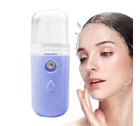 Facial Mister, Hydrating Face Mister Nano Atomization with 30ml Visual Water Tank, Handheld, USB Rechargeable Cool Mist Facial Steamer for Face Hydrating, Daily Makeup