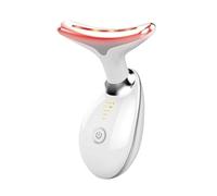Facial Neck Lifting Massager with 7 Color LED Light Therapy - Rechargeable Microcurrent Device with Constant Temperature for At Home Anti Aging Care