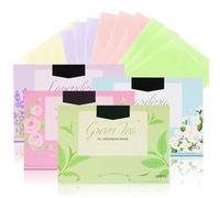 Facial Oil Blotting Sheets - 400 Sheets, Absorb Excess Oil, Control Shine, Lavender, Rose, Gardenia & Green Tea Scents, Gentle for Oily & Combination Skin, Natural Material, Disposable, Keep Skin