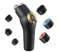 Facial Radio Frequency Device Face Massager Skin Tightening, Cozion EMS Microcurrent Face Lifting Device 2 Colors 3 Modes 7 in 1 Facial Sculpting Device Waterproof, Hot-Cold Compress for Face Body