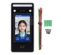 Facial Recognition Attendance Machine Binocular Dynamic Face and Card Access Control Time Clock for Office Factory Employee Workforce Management 4.3 Inch LCD Screen
