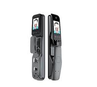 Facial Recognition Lock, Intelligent Door Lock, Insurance, Digital Lock, Biometric Fingerprint, Outdoor IC Card, Password, Key Unlocking (Color : C1 30240)