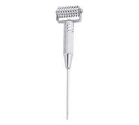 Facial Roller Acupuncture Point Detector Acupoint Probe Spring Needle Metal for Body and Face Massage (Silver)