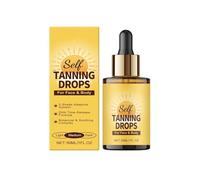 Facial Se-lf Tanning Drops, Natural Sel-f Tanner, Sunless Tanning Drops, Gradual Bronzing Effect, Lightweight Tanner for Sensitive Skin, Natural Sun-Kissed Glow