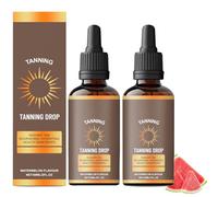 Facial Self Tanning Drops, Tanning Drops For Face & Body, Natural Sunless Tanning Drops With Enhancing Your Natural Skin Tone, Lightweight Tanner For All Skin Types (2PC)