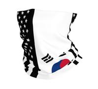 Facial Shield America And South Korea Flag Motorcycling Non-Slip Neck Scarf Yoga Decorative Headwear