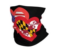 Facial Shield Hearts America And Maryland Multifunctional Sombreros Universal Cuello Bufanda For Workout Sports Men