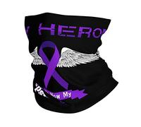 Facial Shield My Hero Is Now My Angel Epilepsy Awareness Neck Gaiter Multifunctional Headband Breathable Bandana For Outdoor Running Fishing