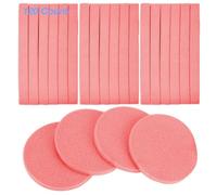 Facial Sponge Compressed 120 Count,Makeup Remover Wash Pads Round Soft Face Cleansing Sponges for Woman Exfoliating Mask,Makeup Removal,Spa Cleaning,Coral Pink