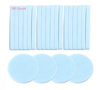 Facial Sponge Compressed Makeup Remover 60 Count Wash Pads Round Soft Face Cleansing Sponges for Woman Exfoliating Mask,Makeup Removal,Spa Cleaning,Blue