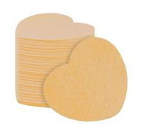 Facial Sponges Compressed - 20 Compressed Facial Sponges | Heart Shape Sponges | Spa Sponges For Facial | Face Powder Makeup Sponge | Makeup And Removal For Facial Washing, Deep Pore Cleaning,