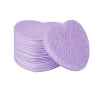 Facial Sponges - Heart Sponnges | hearrt shaped faacial spongges for makeup remover and daily faciial cleansing 50 count natural cosmetic spa face spongs soft gentle skincare use