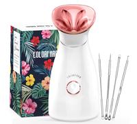 Facial Steamer Nano Ionic Hot Mist Face Steamer Home Sauna SPA Face Humidifier Atomizer for Women Men Moisturizing Unclogs Pores Spa Quality