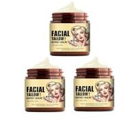 Facial Tallow Honey Balm, 120g Tallow Moisturiser Facial Moisturiser Firming Face Cream Body Moisturiser, Beef Tallow Face Balm Skincare For Skin Pure Cream Tallow Honey Cream For Face And Body