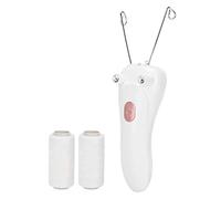Facial Thread Hair Removal, USB Loading Cotton Thread -Pilator, Portable Humanized Design Lip Cheeks for Women Face (Gold) (Pink)
