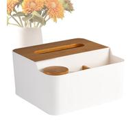 Facial Tissue Container - Tissue Organizer, Wipes Dispenser Case | Waterproof Remote Control Holder, Paper Towel Box, Multifu Storage Organizer