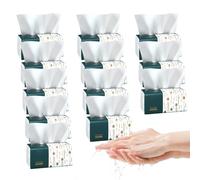 Facial Tissues, Raw Wood Pulp Embossed Pull-Out Paper Towels, Soft Absorbent Household & Travel Napkins, Bulk Pack for Home Kitchen Bathroom, 10 Or 12 Pack Options, 300-400 Sheets