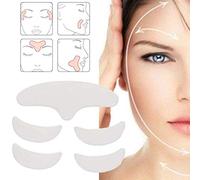 Facial Wrinkle Patches - 5-Piece Reusable Silicone Wrinkle Reducer for Forehead, Eye, Chin & Face - Anti-Aging Smoothing Skin Lifting Treatment Patches for Wrinkle Prevention & Reduction