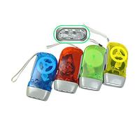 Facibom 3 LED Dynamo Wind Up Flashlight Hand-pressing Crank NR No Battery Torch