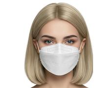 faciemF 10 x FFP2 Respirator Mask DM LK | 100% Made in Germany | Protective Mask Fish-shaped Germany | CE Certified Oeko-Tex | Climate Neutral Mouth Guard Dust Protection | VIRU-fil