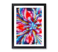 Facing The Abyss Abstract Framed Print | A4 Black Framed Wall Art | Ready to Hang | Abstract Fantasy Picture | Living Room Bedroom Lounge Office