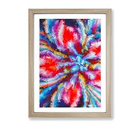 Facing The Abyss Abstract Framed Print | A4 Oak Framed Wall Art | Ready to Hang | Abstract Fantasy Picture | Living Room Bedroom Lounge Office