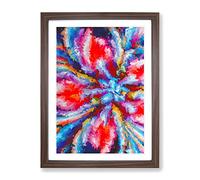 Facing The Abyss Abstract Framed Print | A4 Walnut Framed Wall Art | Ready to Hang | Abstract Fantasy Picture | Living Room Bedroom Lounge Office