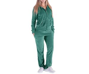 Facitisu Track Suits for Women Set Sweatsuits 2 Piece Tracksuit, Green, 3XL