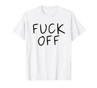 Fack Off - Design - Fuck Off - White Grey Silver T-Shirt