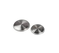 Fackelmann 2 Hob Covers Stainless Steel Silver 21 x 18.5 x 2 cm