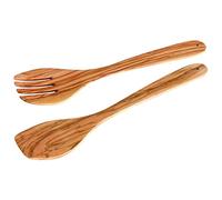 Fackelmann 30855 Salad Cutlery Olive Wood Dishwasher Safe 30 cm