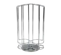 Fackelmann 42163 Tassimo Capsule Holder, Tassimo Pod Holder, Rotating Coffee Capsule Holder, Chrome Steel, 28.5 x 17.5 cm, Grey
