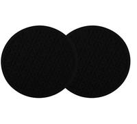 Fackelmann 4in1 Pot Holders x2, Heat Proof Silicone Pot & Pan Mat, Trivet | Protect Surface, Heat-Resistant Counter Mat Set of Two, Flexible Anti-Slip Cooking Pot Coaster, 20.5x20.5cm, Black/Red