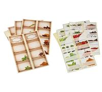 Fackelmann 59871 Herb/Spice Labels, Paper, 5 x 3.6 x 0.1 cm, Colourful
