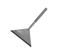 Fackelmann 63860 Shower Brush for Washbasin, Bathroom Accessories, Shower Accessories, Hanger, Telescopic Glass Scraper, Plastic, Grey, Black, 62 to 33 x 5 cm