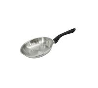 Fackelmann 681851 Frying Pan 20 cm Stainless Steel All Hobs Induction PFAS Free 18-8 Stainless Steel Grey 20 x 5 cm