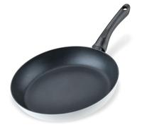 Fackelmann ARCADALINA 28cm Frying Pan, Recycled Aluminium, Non-Toxic Non-Stick PFAS Free Ceramic Coating, All Stoves Including Induction, Heat-Resistant Handle, 46.5x28x5cm White & Black