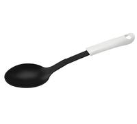 Fackelmann ARCADALINA Serving Spoon, Solid Spoon, Stirring & Serving Utensil, Cooking Spoon, Serving Tool, Anti-Scratch, Non-Stick, Heat-Resistant, Dishwasher Safe, Black & White, 32x6.5x5cm