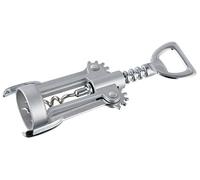 Fackelmann Best Bottle Opener/Corkscrew of Metal, Stainless Steel, Silver, 16.5 x 7.9 x 3.8 cm