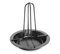 Fackelmann Upright Chicken Roaster Rack, Tinplate, Black, Medium