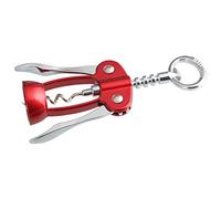 Fackelmann Corkscrew Grandcru Zinc Plated, Red/Silver, 6.5-Inch