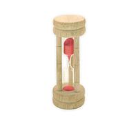 Fackelmann Egg Timer with Sand 10x3,5cm of Beech, Wood, Beige, 10 x 3.5 x 3.5 cm