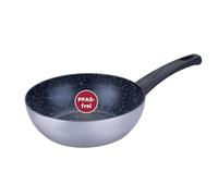 FACKELMANN Essential Crisp Wok Pan Diameter 20 cm Recycled Aluminium with Ceramic Non-Stick Coating - Perfect for Pasta, Vegetables & Rice