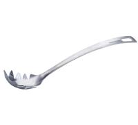 Fackelmann Essential Stainless Steel Spaghetti Spoon - Perfect for Spaghetti, Linguine & Co, with Hanging Loop, Dishwasher Safe