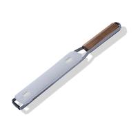 Fackelmann Etched Precision Hand Grater with Acacia Wood Handle, Zester, Razor Sharp Blade, Shredder for Citrus Ginger Truffle Lemon Chocolate Hard Cheese, Fine Blade, Anti-Slip Foot, 37.5x5x1.9cm