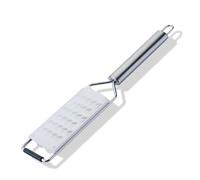 Fackelmann Etched Precision Hand Grater with Stainless Steel Handle, Large Coarse Grating, Razor Sharp Blade, Shredder For Potato Carrot Zucchini Cheese Cabbage & More, Anti-Slip Foot Base, 29.1x5.5cm