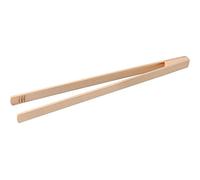 Fackelmann "Fair Beech Wooden Tongs, Beige, 17.7-Inch