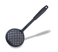 Fackelmann INITIAL Skimmer, Oil Skimmer & Strainer, Heat-Resistant Plastic Ladle, Colander Straining Spoon, Non-Stick & Anti-Scratch, Deep Fat Frying, Small Holes, 34.5cm
