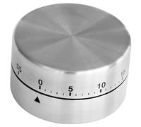 Fackelmann Kitchen Timer, Magnetic, 60 Min Duration, Stainless Steel, 6.2x3.5x6.2cm, Silver
