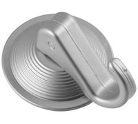 Fackelmann Lever Suction Hook 2,17 Inch in Silver